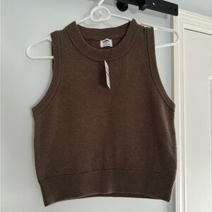 Cotton On - Brown Sleeveless Knit Top